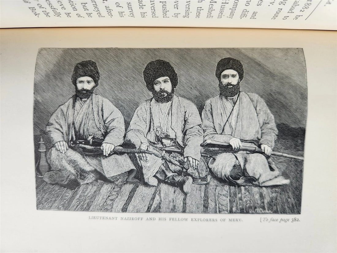 1886 RRECONNOITRING CENTRAL ASIA antique ILLUSTRATED Russia and India - 6