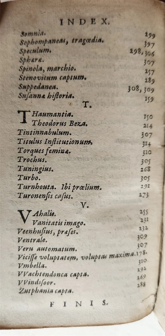 1645 GROTIUS POEMATA antique VELLUM BINDING POETRY - 6