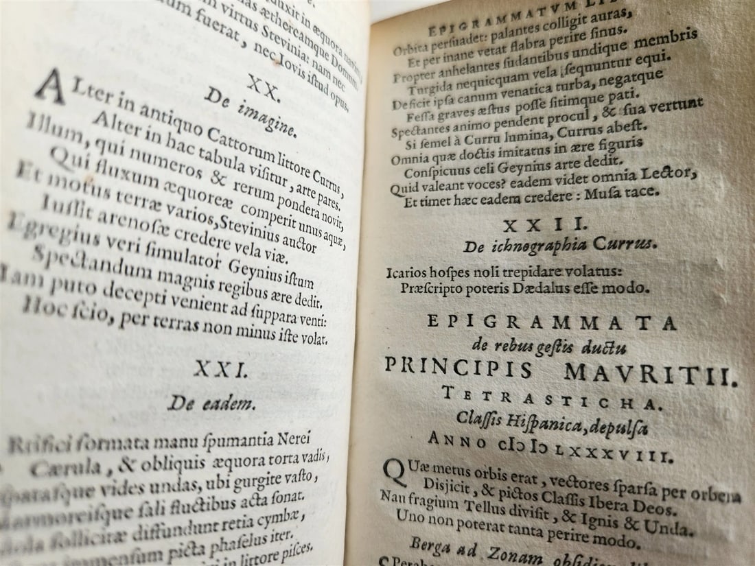 1645 GROTIUS POEMATA antique VELLUM BINDING POETRY - 7