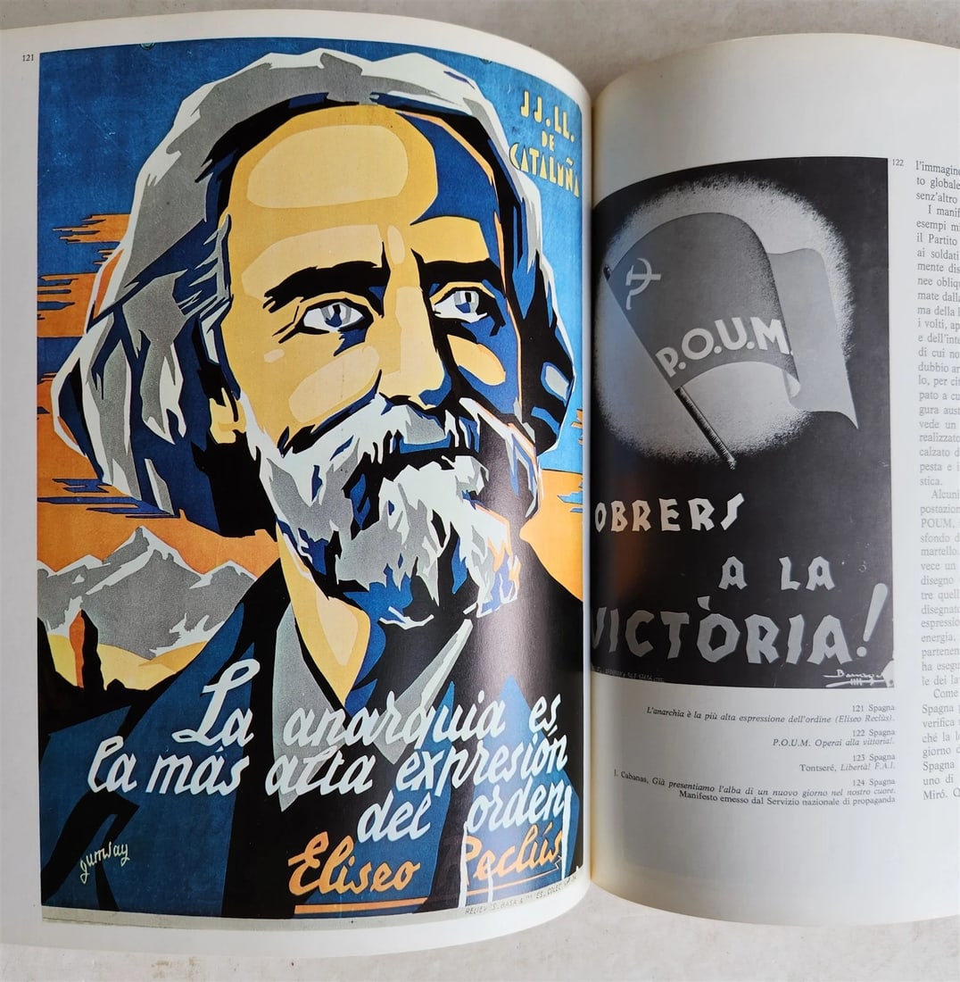 MANIFESTI RIVOLUZIONARI vintage ART & REFERENCE ALBUM RUSSIAN SPANISH POSTERS - 7