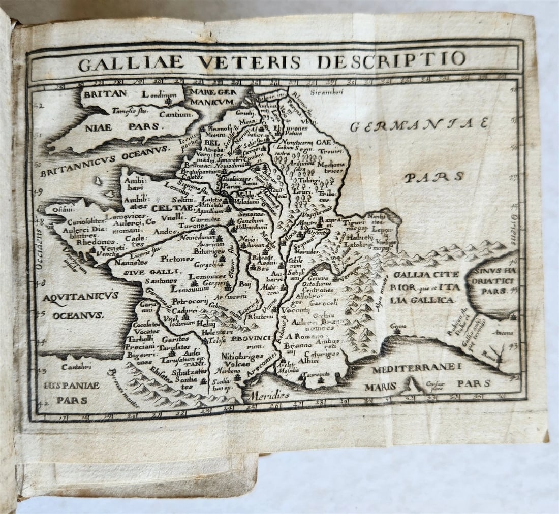1660 JULIUS CAESAR antique ILLUSTRATED w/ MAPS - 3