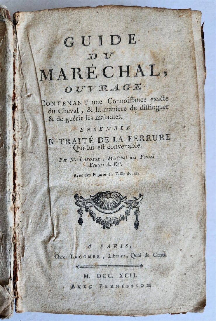 1792 HORSE ANATOMY VETERINARY TREATISE ILLUSTRATED w/ 9 WOODCUTS antique - 2