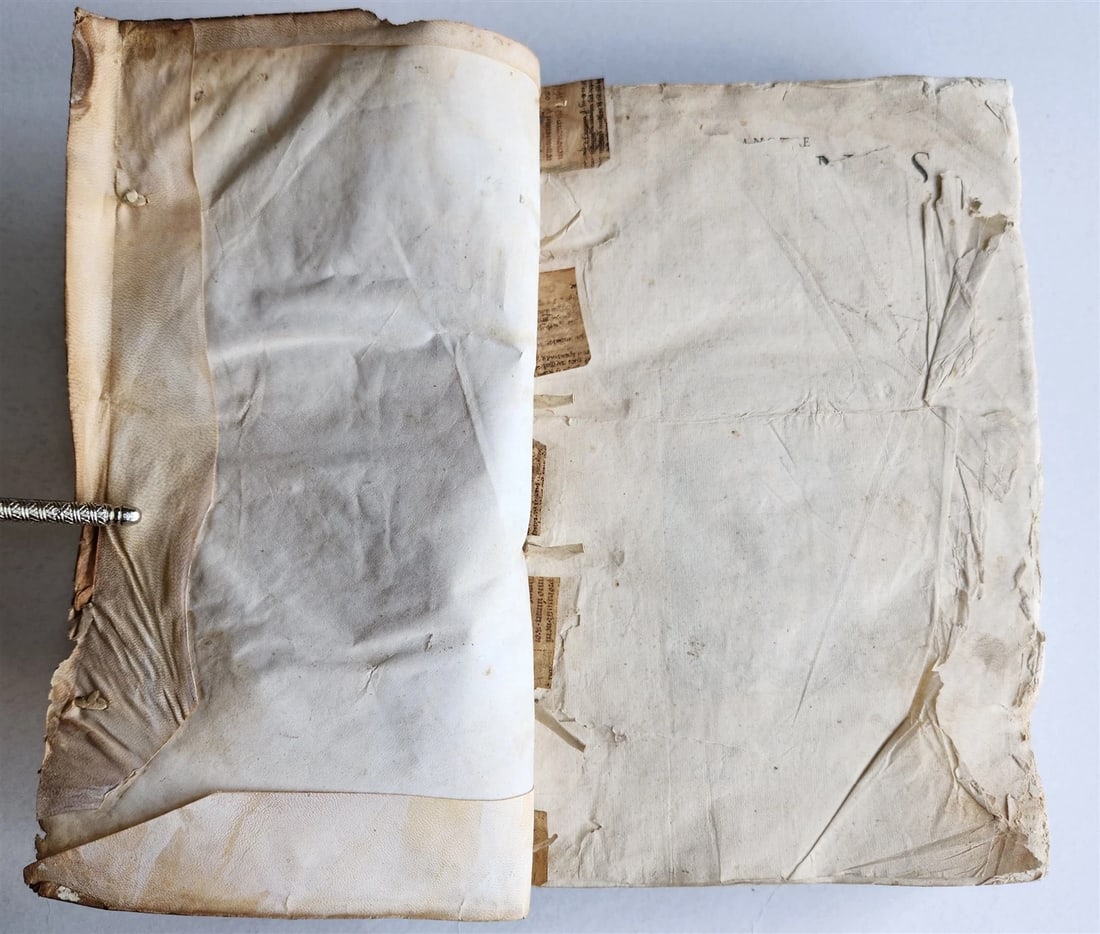 1567 CANON LAW antique 16th CENTURY FOLIO vellum binding Decisiones Canonicae - 4