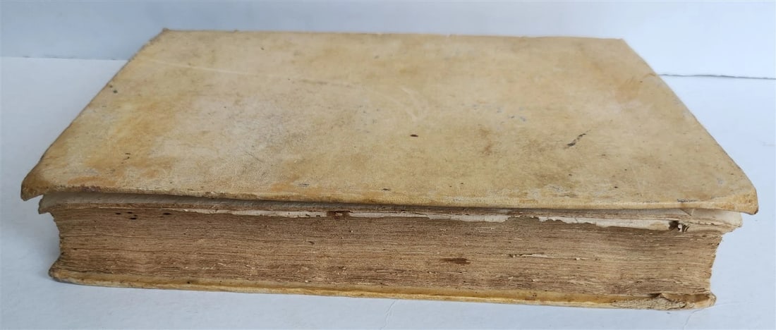 1720s LAW BOOK INDEX GENERALIS CONCLUSIONUM antique VELLUM BOUND FOLIO Vol.1 - 2