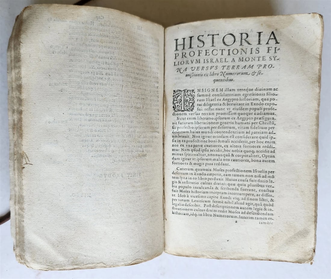 1571 BIBLE OLD TESTAMENT COMMENTARIES ANTIQUE 16th CENTURY vellum binding - 6