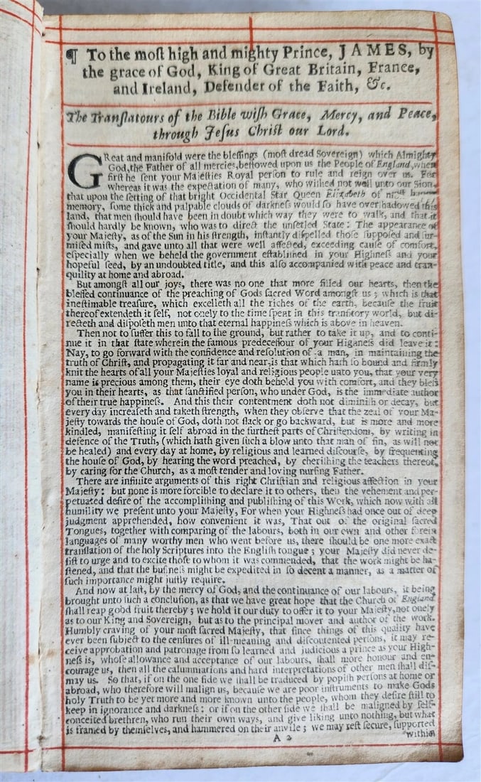 1672 BIBLE in ENGLISH antique 17th CENTURY vellum binding - 7