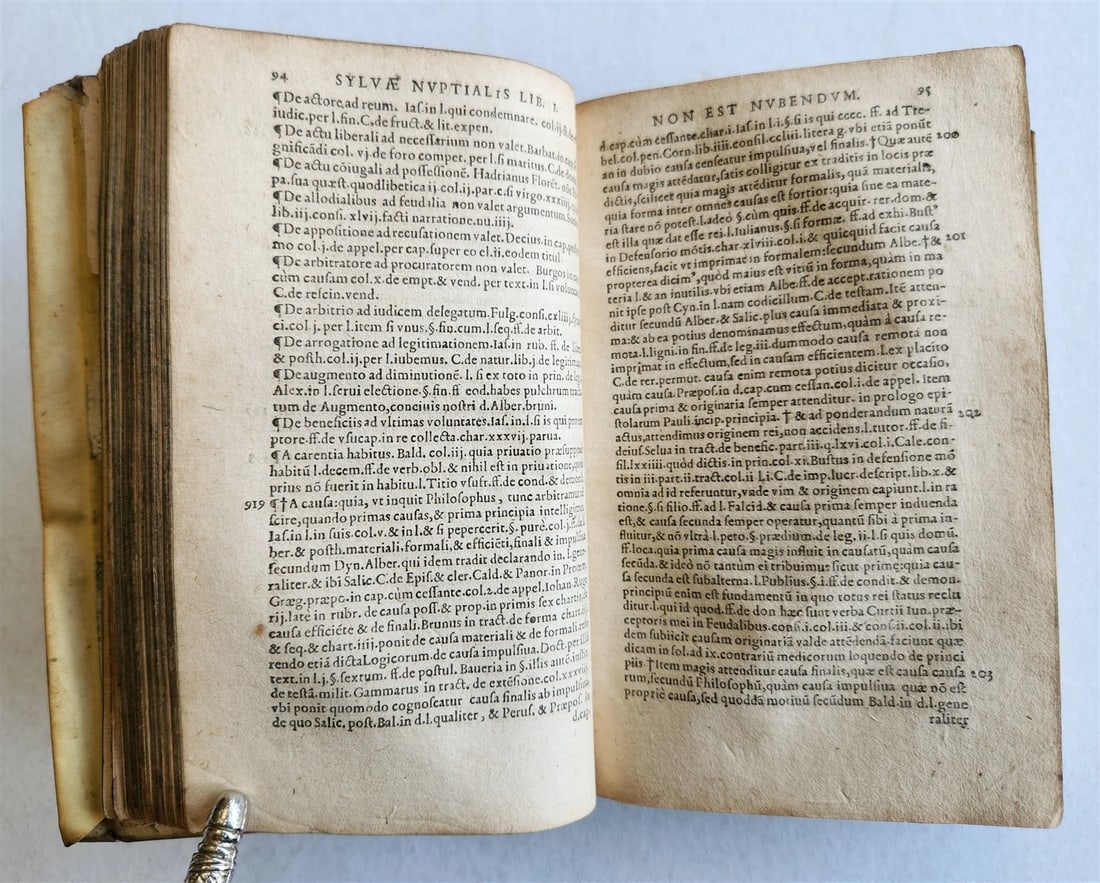 1602 TREATISE on MARRIAGE Sylva nuptialis FAMILY LAW antique Giovanni Nevizzano - 12