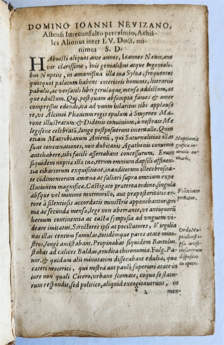 1602 TREATISE on MARRIAGE Sylva nuptialis FAMILY LAW antique Giovanni Nevizzano - 7