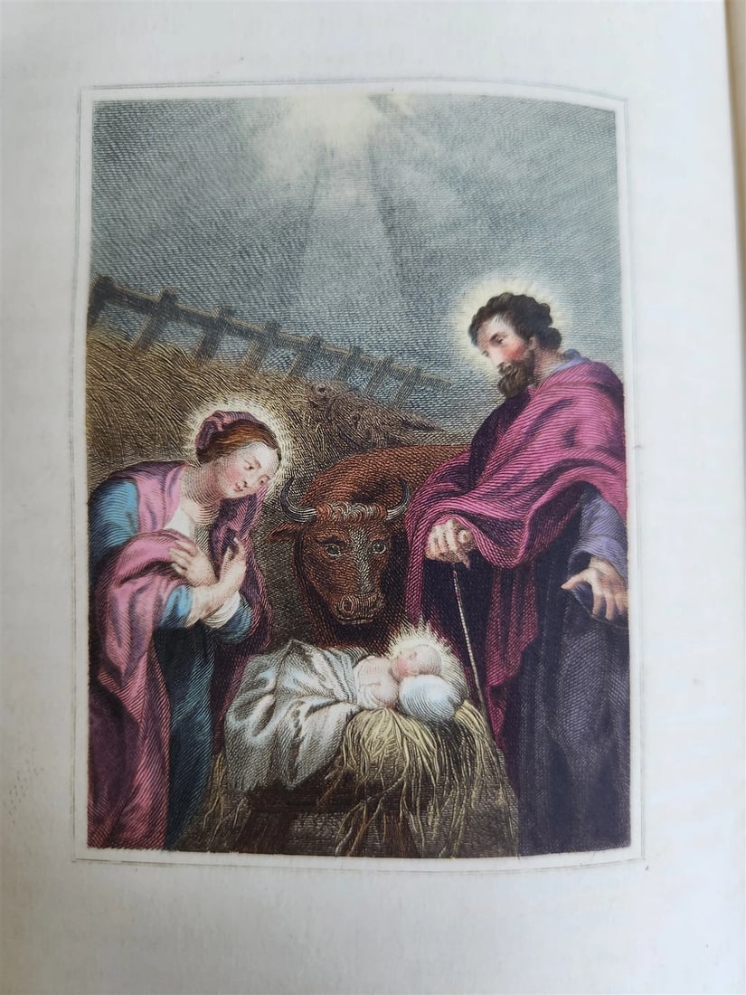 1802 BOOK of COMMON PRAYER w/ PSALTER ILLUSTRATED in COLOR antique in ENGLISH - 15
