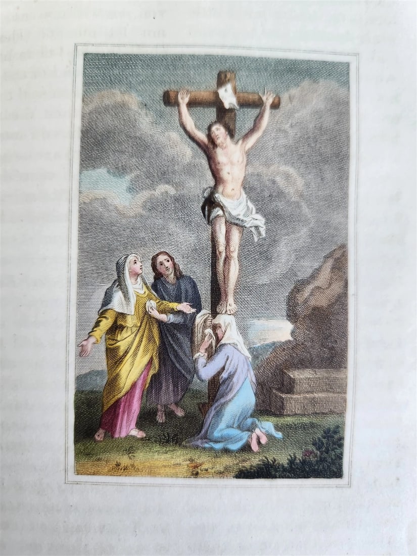 1802 BOOK of COMMON PRAYER w/ PSALTER ILLUSTRATED in COLOR antique in ENGLISH - 8