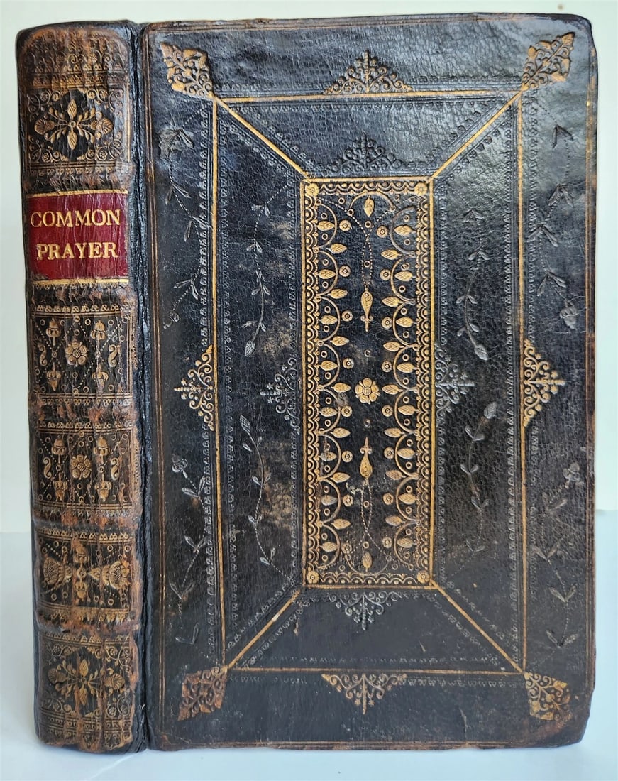 1716 BOOK of COMMON PRAYER w/ PSALTER or PSALMS of DAVID antique in ENGLISH: Title: 1716 BOOK of COMMON PRAYER w/ PSALTER or PSALMS of DAVID antique in ENGLISH Description: Book of Common Prayer (The), Oxford, by John Baskett; 1716 printed in red and black, double-column, Orig
