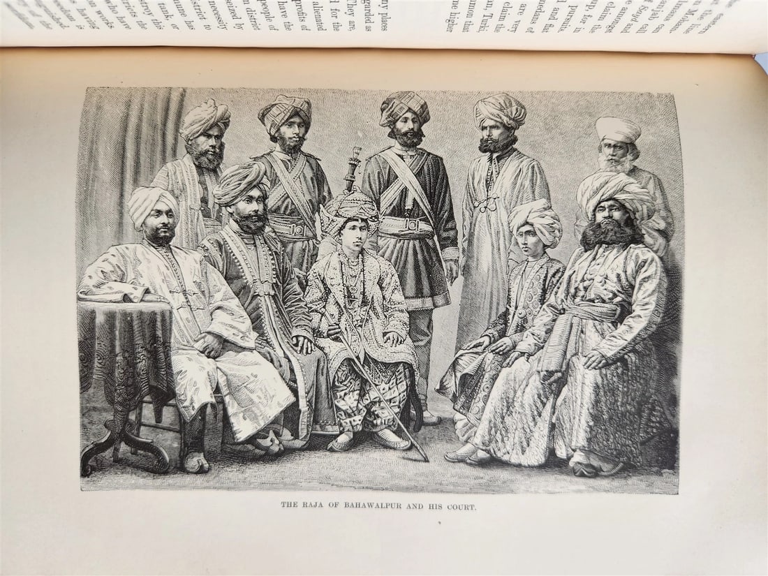 1884-85 EARTH & ITS INHABITANTS ASIA 4 ILLUSTRATED VOLUMES antique - 17