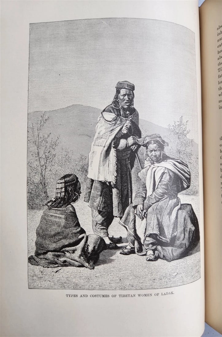 1884-85 EARTH & ITS INHABITANTS ASIA 4 ILLUSTRATED VOLUMES antique - 18