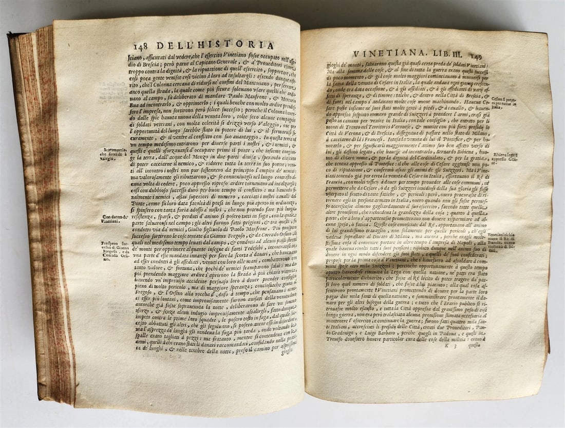 1645 HISTORY of VENICE by PAOLO PARUTA antique VELLUM BOUND 17th CENTURY - 5