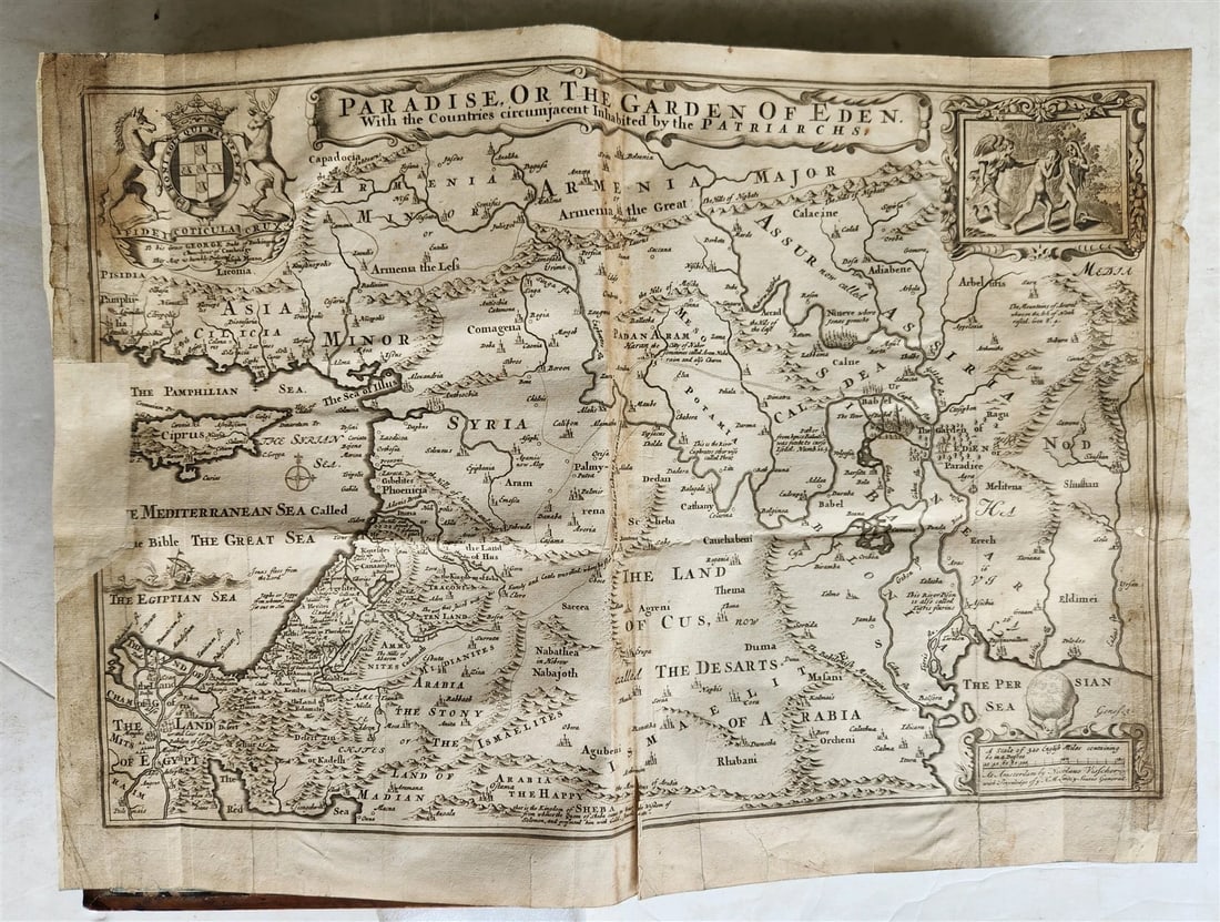 1683 BIBLE in ENGLISH ILLUSTRATED w/ MAPS KING JAMES FOLIO antique - 5