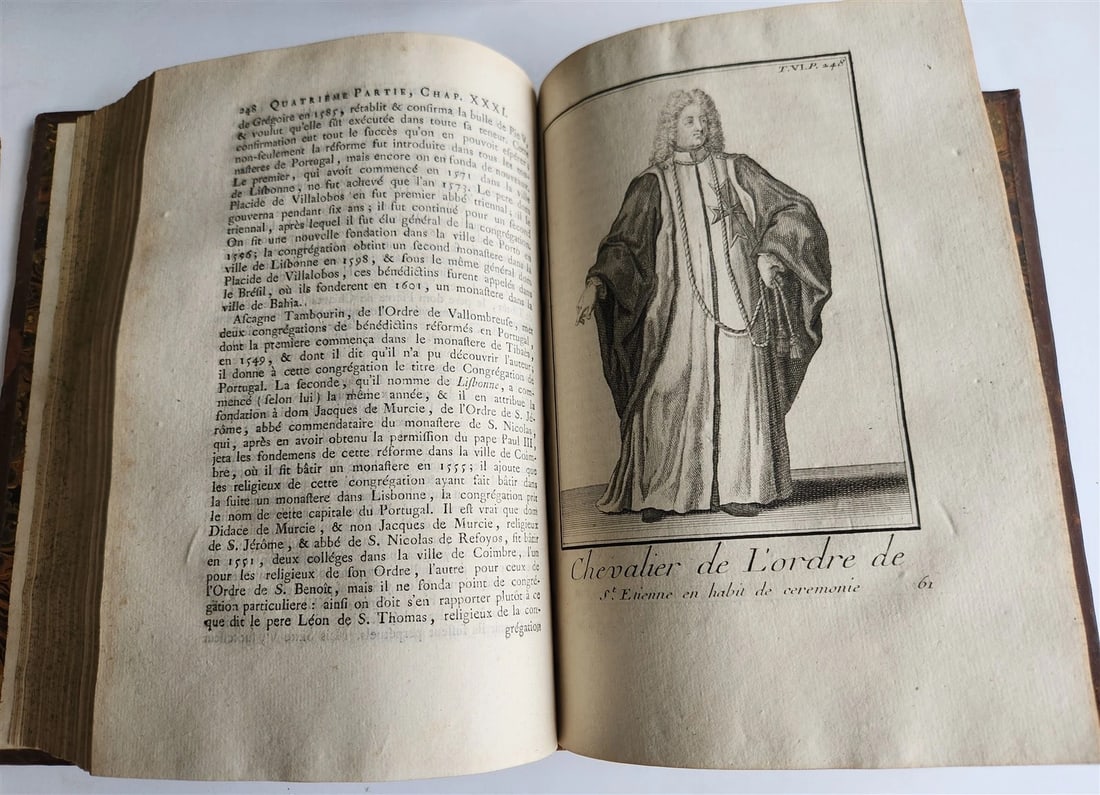 1792 RELIGIOUS & MILITARY ORDERS HISTORY 8 VOLS antique ILLUSTRATED 810 PLATES - 17