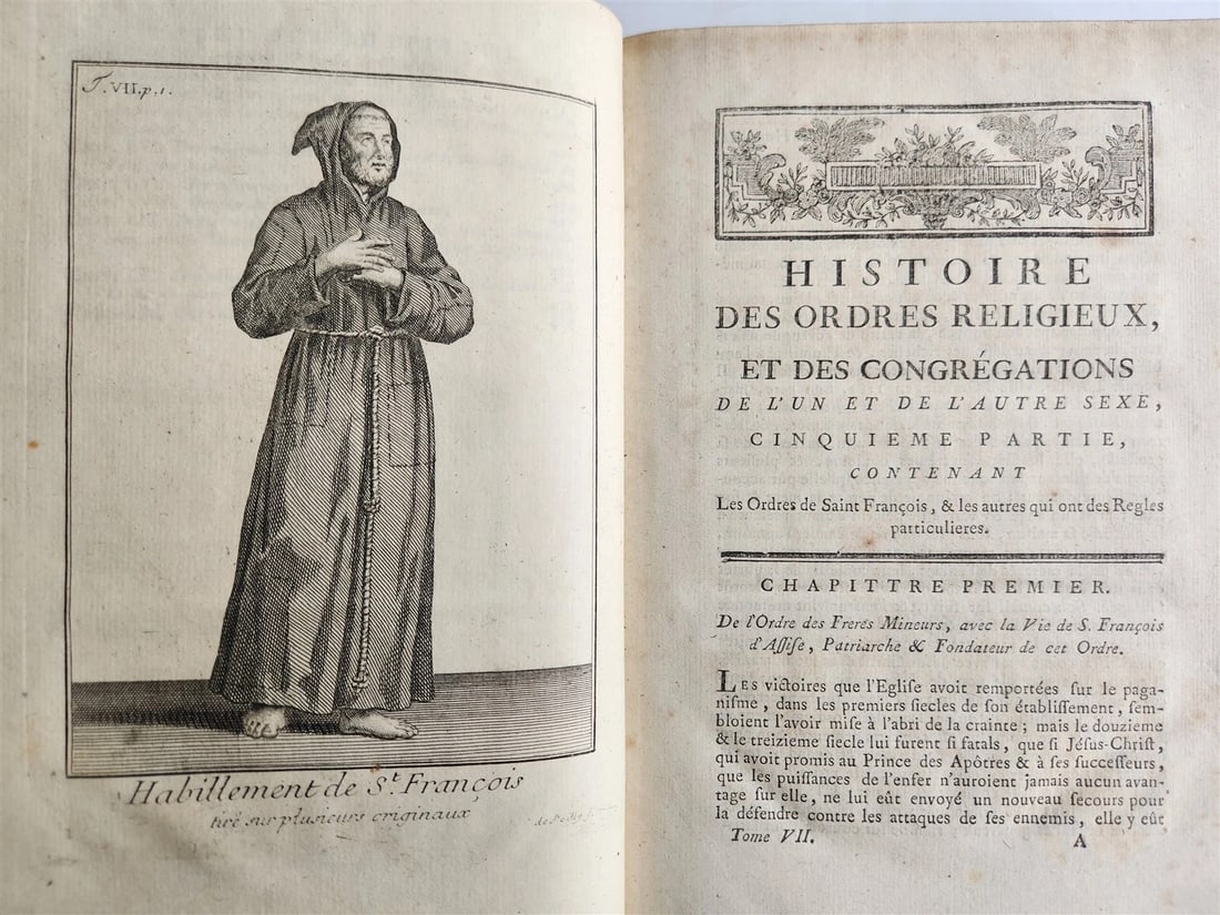 1792 RELIGIOUS & MILITARY ORDERS HISTORY 8 VOLS antique ILLUSTRATED 810 PLATES - 20