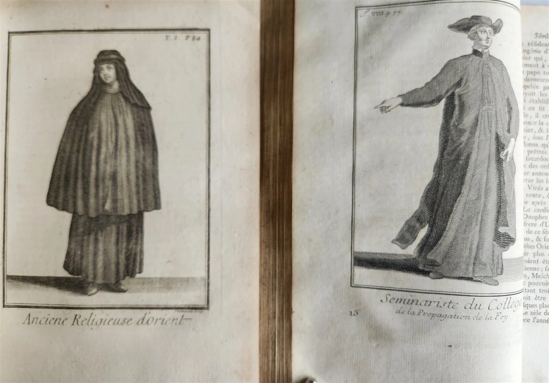 1792 RELIGIOUS & MILITARY ORDERS HISTORY 8 VOLS antique ILLUSTRATED 810 PLATES - 5