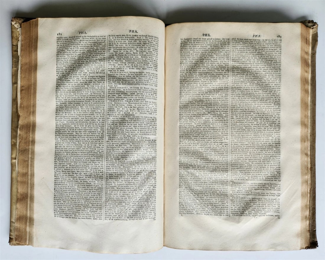 1733 HISTORICAL GEOGRAPHICAL GENEALOGICAL DICTIONARY 7 VOLS antique VELLUM FOLIO - 10