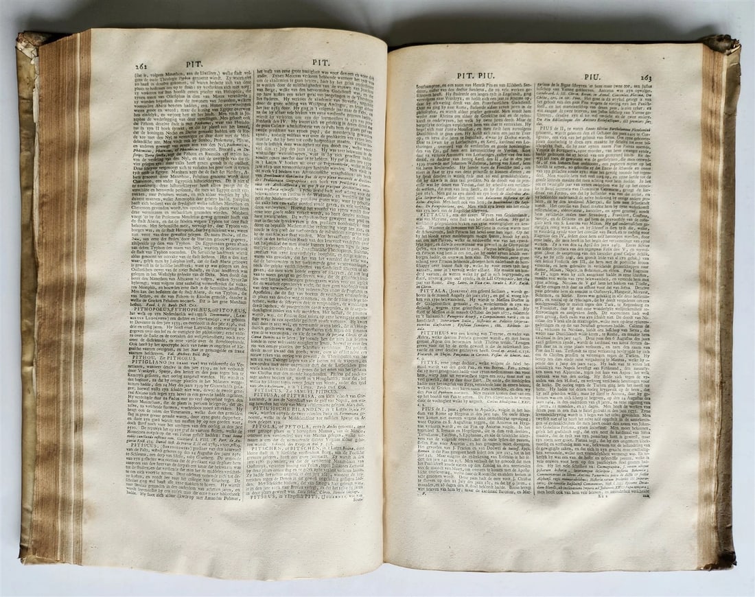 1733 HISTORICAL GEOGRAPHICAL GENEALOGICAL DICTIONARY 7 VOLS antique VELLUM FOLIO - 11