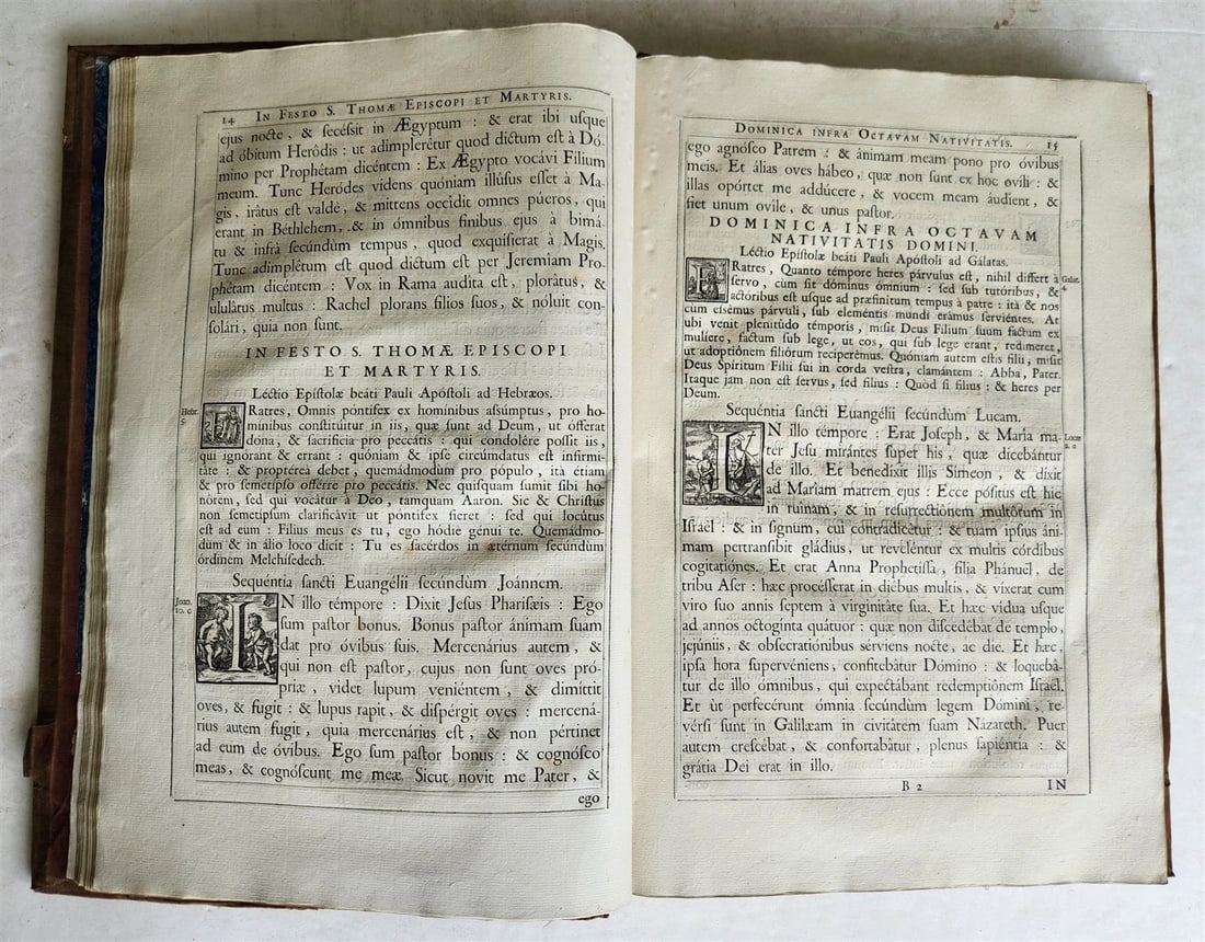 1781 PLANTIN Epistolae et Euangelia MISSAL antique LARGE FOLIO - 7