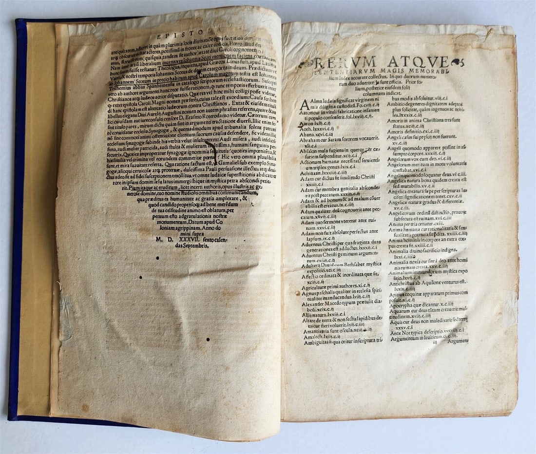 1537 ALTERCATIO SYNAGOGAE et ECCLESIA antique 16th CENTURY in LATIN Judaica - 5