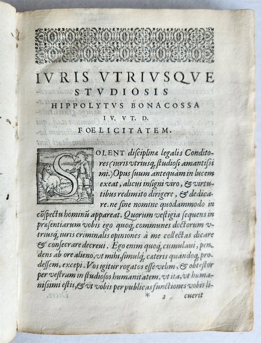 1575 LAW BOOK COMMUNES DOCTORUM IURIS UTRIUSQUE antique VELLUM BINDING - 11