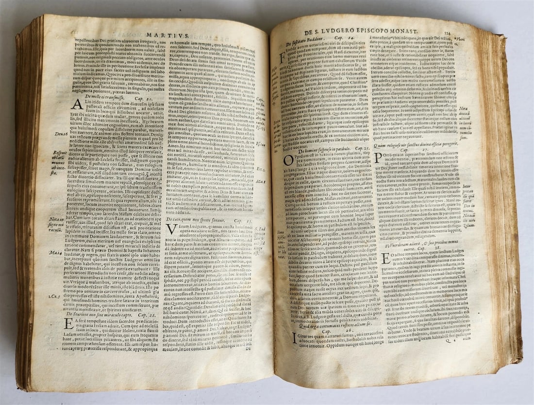 1581 LIVES of SAINTS antique VELLUM FOLIO De vitis sanctorum ab Aloysio Lipomano - 6