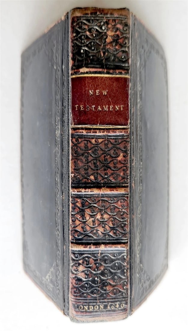 1640 BIBLE in ENGLISH antique New Testament Robert Barker & assigns of John Bill - 3