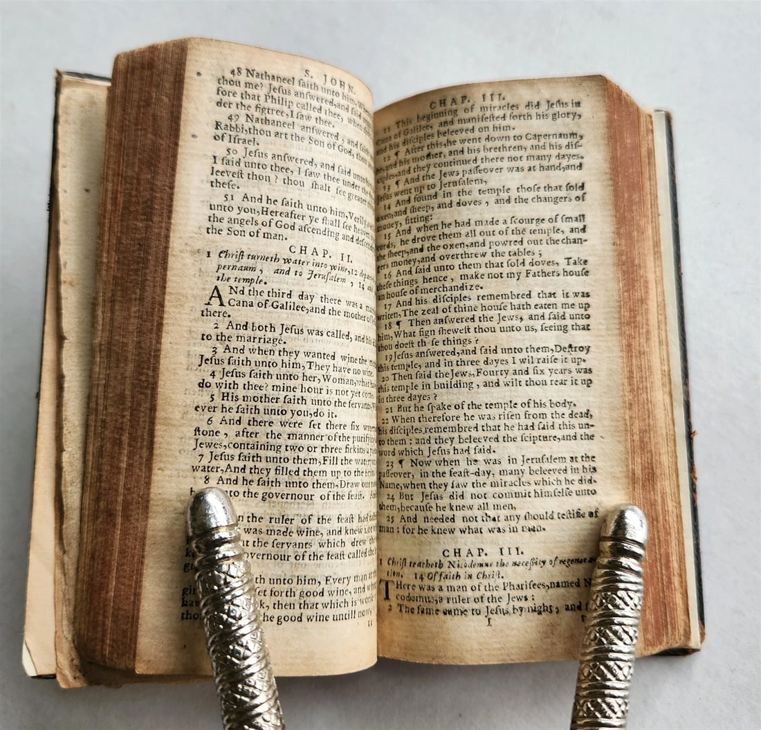 1640 BIBLE in ENGLISH antique New Testament Robert Barker & assigns of John Bill - 6