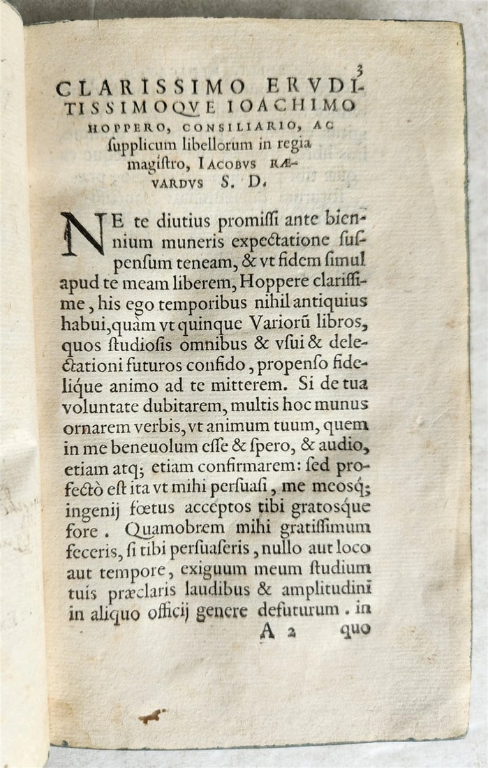 1564 ANCIENT ROMAN LAW TREATISE antique Variorum sive de iuris ambiguitatibus - 11