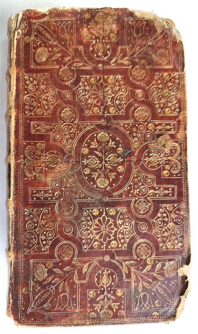 1681 BIBLE in ENGLISH antique FINE ORIGINAL BINDING Old & New Testament - 4