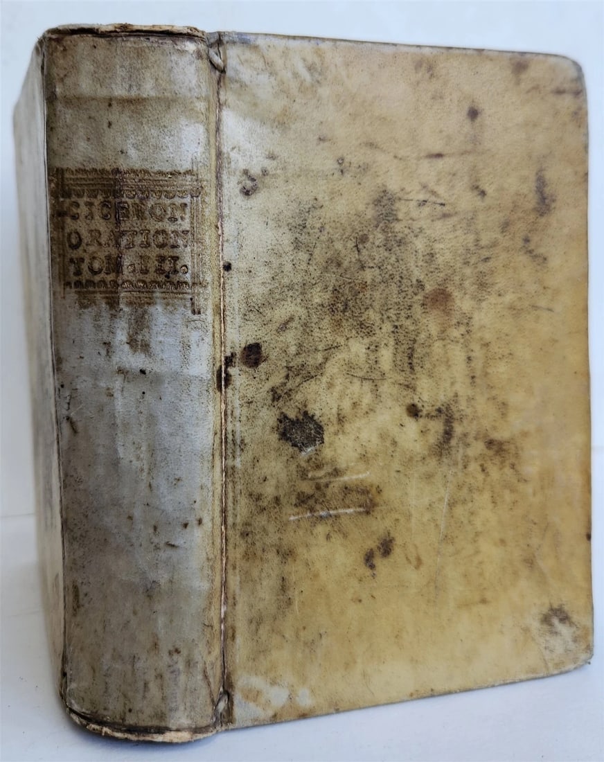 1559 ALDUS PRESS CICERO edited by Paolo Manuzio antique VELLUM 16th CENT. Aldine - 2