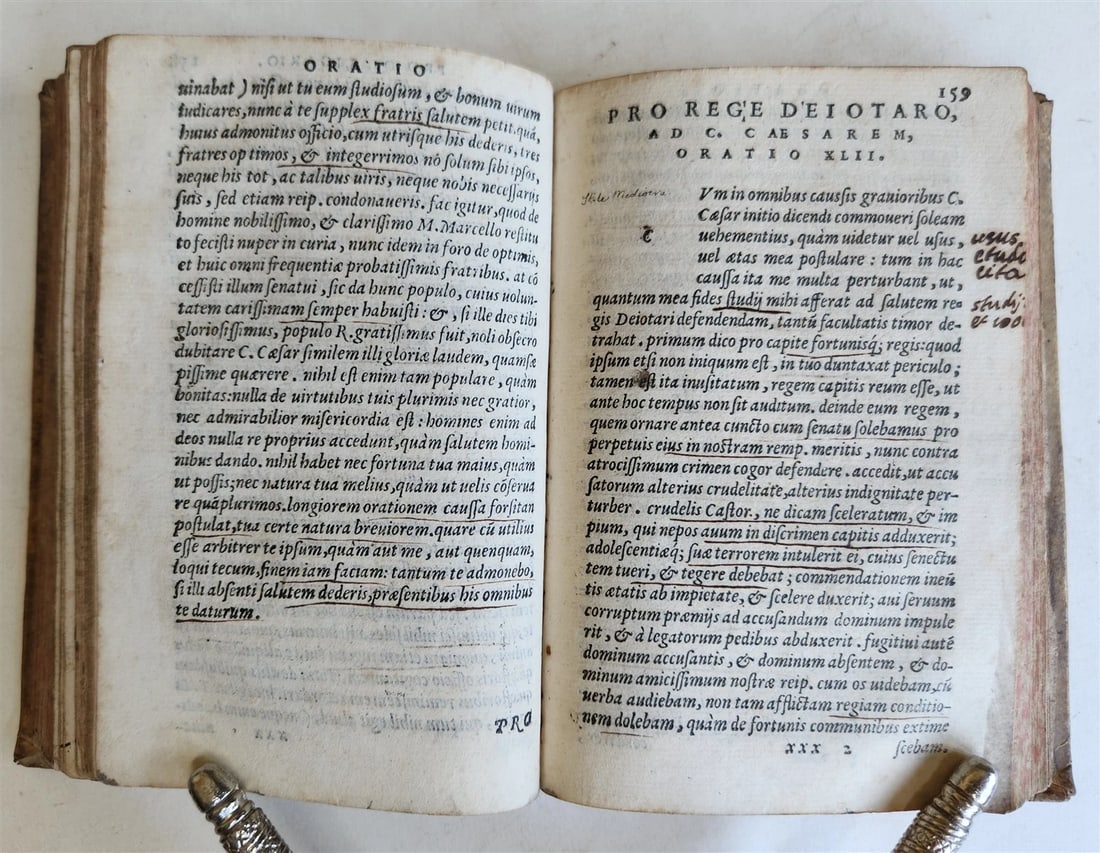 1559 ALDUS PRESS CICERO edited by Paolo Manuzio antique VELLUM 16th CENT. Aldine - 7