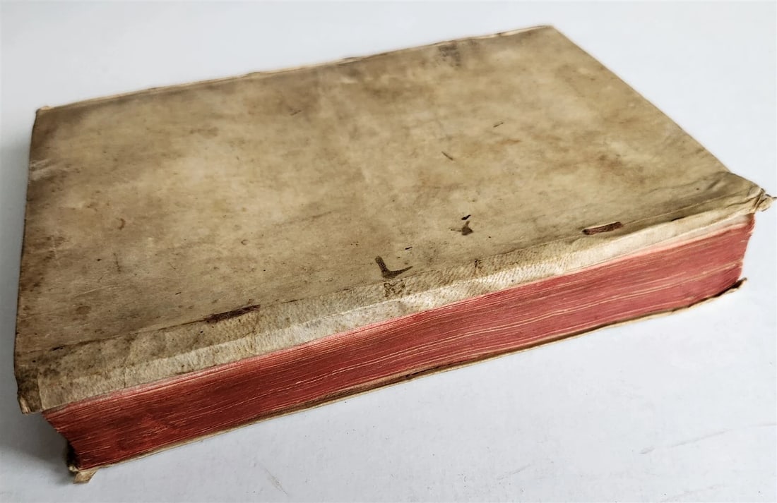 1623 JUSTUS LIPSIUS Ad LIBROS POLITICORUM antique VELLUM BOUND - 2