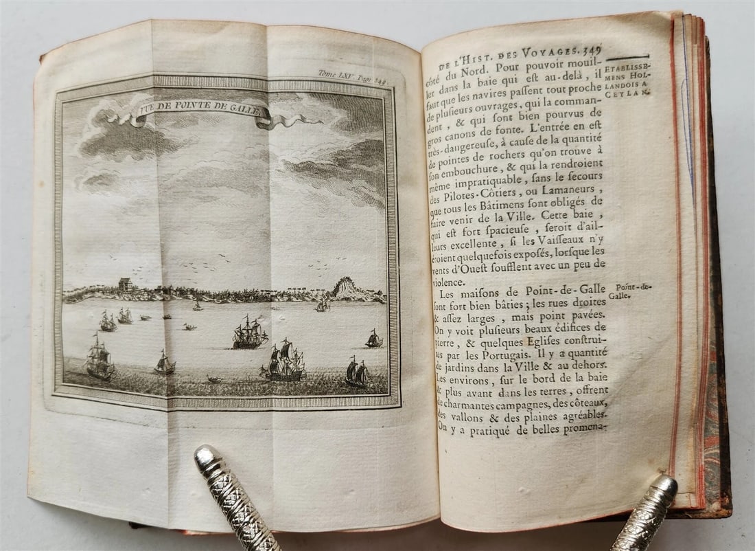 1766 HISTOIRE des VOYAGES VOL. 65 antique illustrated TRAVELS to INDONESIA - 8