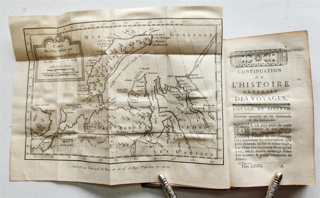 1768 HISTOIRE des VOYAGES illustrated TRAVELS to SIBERIA, RUSSIA Vol. 72 antique: Title: 1768 HISTOIRE des VOYAGES illustrated TRAVELS to SIBERIA, RUSSIA Vol. 72 antique Description: HISTOIRE GENERALE des VOYAGES ou NOUVELLE COLLECTION de toutes les relations de voïages par