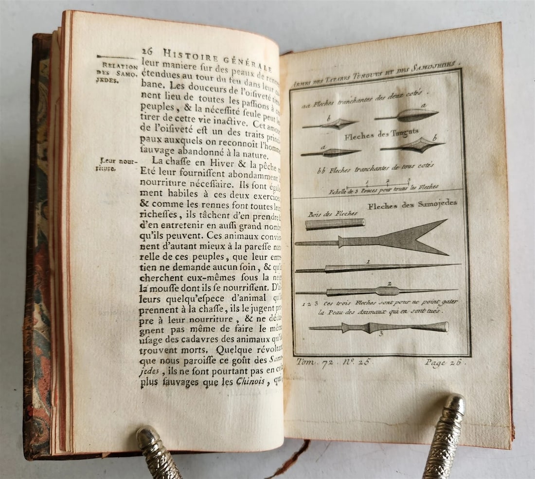 1768 HISTOIRE des VOYAGES illustrated TRAVELS to SIBERIA, RUSSIA Vol. 72 antique - 4