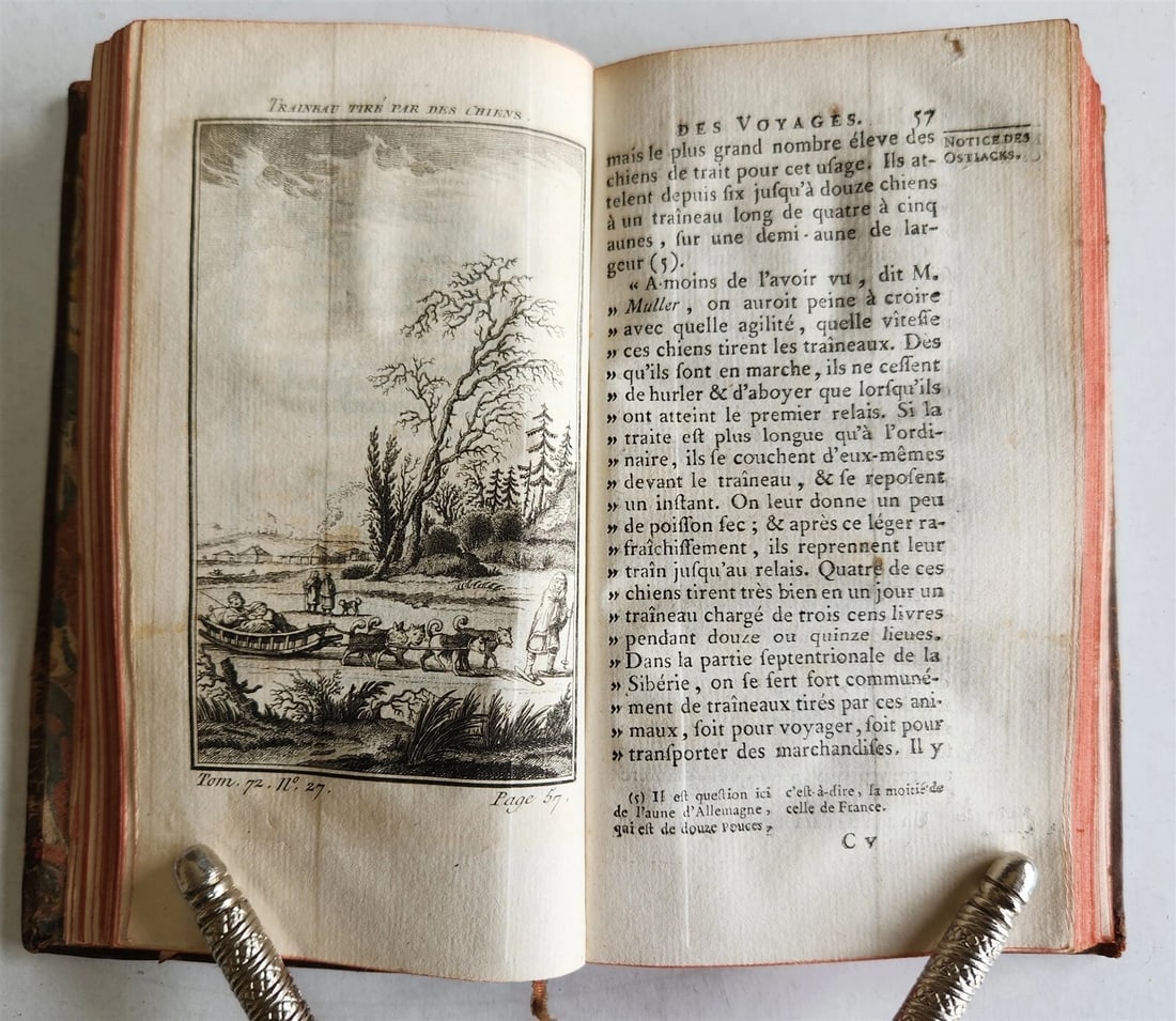 1768 HISTOIRE des VOYAGES illustrated TRAVELS to SIBERIA, RUSSIA Vol. 72 antique - 6