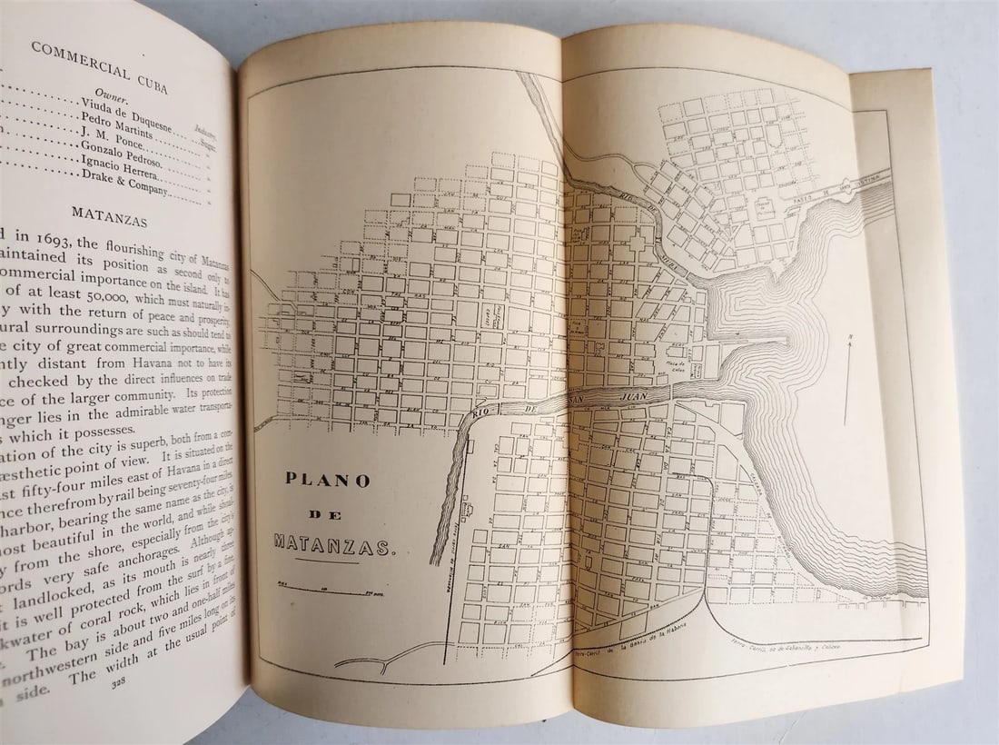 1898 COMMERCIAL CUBA by WILLIAM CLARK ILLUSTRATED SIGNED by AUTHOR ! antique - 20