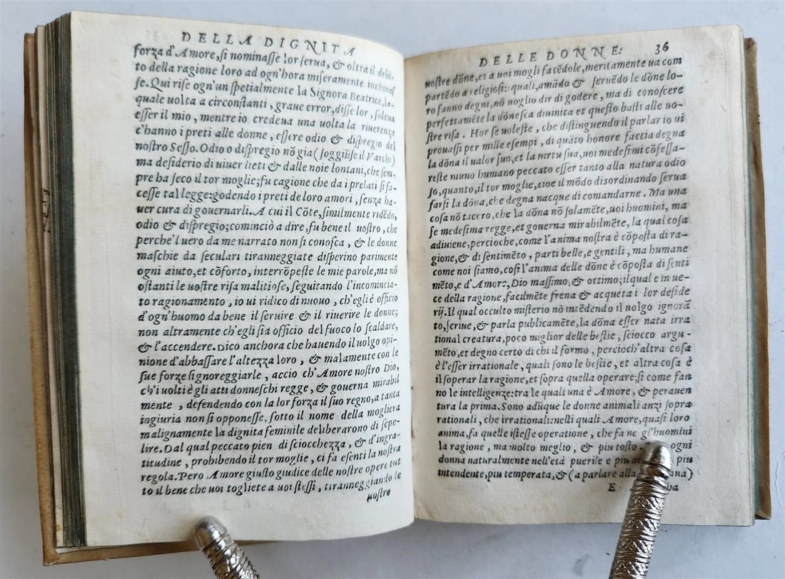 1564 DIALOGUES by SPERONE SPERONI antique VELLUM BOUND 16th CENTURY - 4