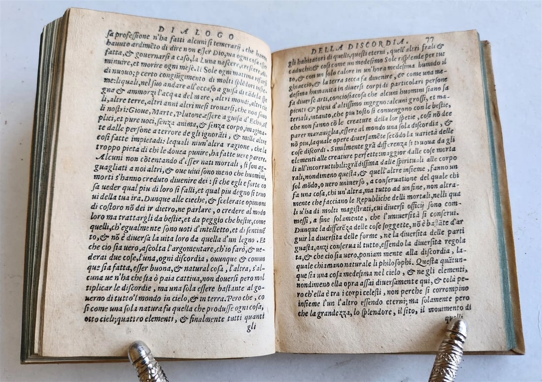 1564 DIALOGUES by SPERONE SPERONI antique VELLUM BOUND 16th CENTURY - 6