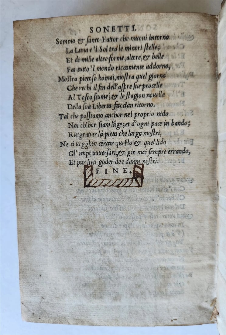 1533 POST-INCUNABULA OPERE TOSCANE DI LUIGI ALAMANNI antique VELLUM BOUND POETRY - 7