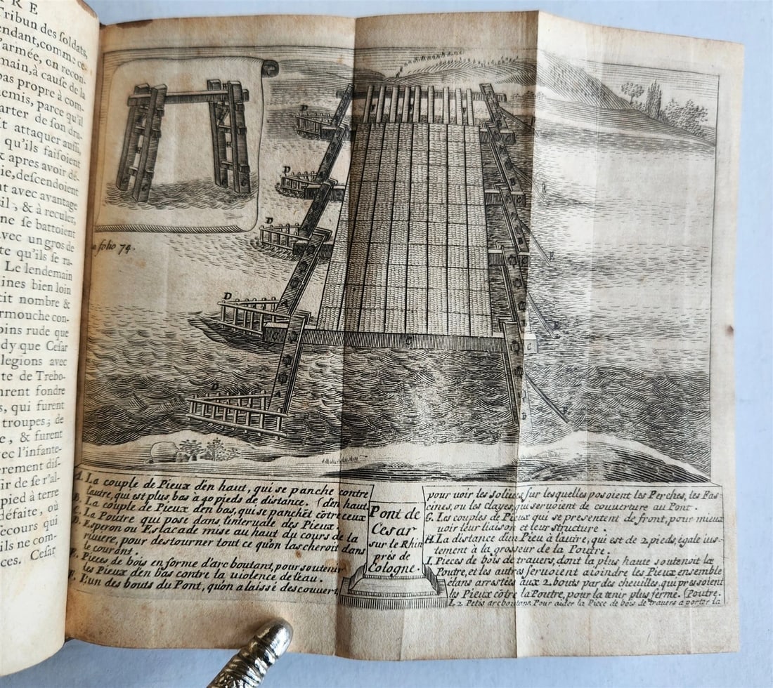 1670 IULIUS CAESAR antique ILLUSTRATED Les Commentaires de Cesar - 3