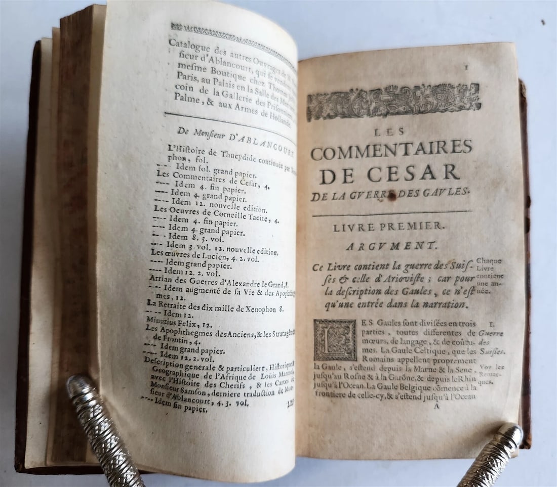 1670 IULIUS CAESAR antique ILLUSTRATED Les Commentaires de Cesar - 5