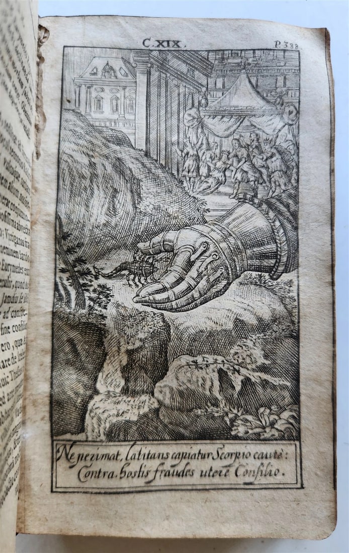 1724 ILLUSTRATED POLITICAL NOVEL antique Joannis Barclaii Argenis - 16