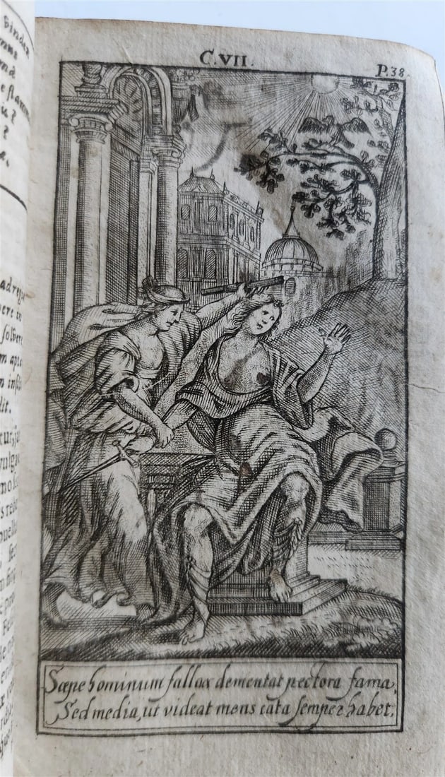 1724 ILLUSTRATED POLITICAL NOVEL antique Joannis Barclaii Argenis - 7