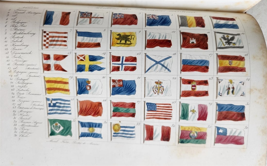 1844 MARINES HISTORY ILLUSTRATED antique LA MARINE King of Hanover PROVENANCE - 13