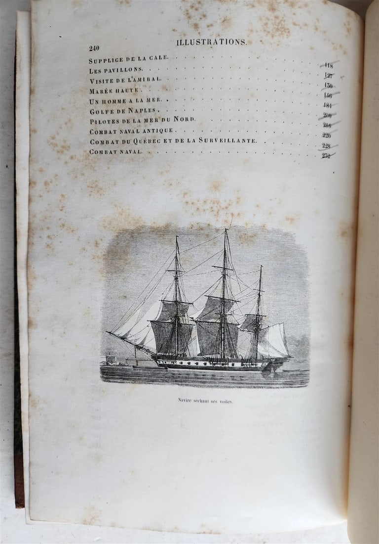 1844 MARINES HISTORY ILLUSTRATED antique LA MARINE King of Hanover PROVENANCE - 6