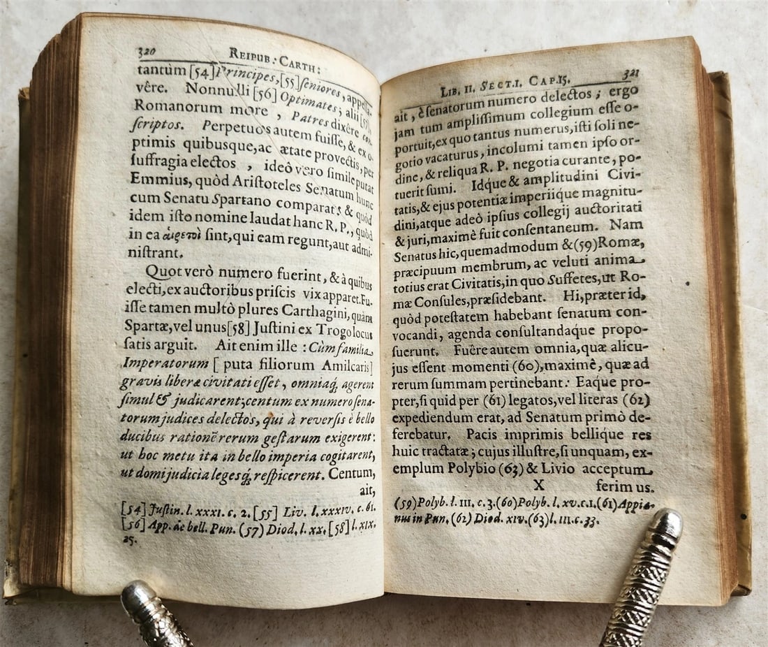 1664 CARTHAGO sive CARTHAGINENSIUM RESPUBLICA antique VELLUM BOUND in LATIN - 7